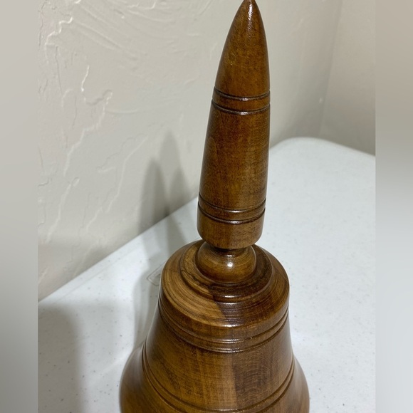Vintage Wooden Musical Bell 9.5” x 5” EC - Picture 10 of 10